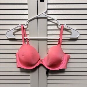 Victoria's Secret Lined Demi Vibrant Pink Bra 34C